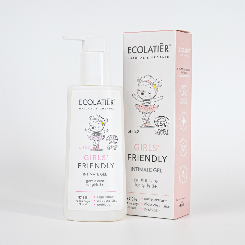 Ecolatier Girls&#39; Friendly гель для интимной гигиены 3+, 150мл