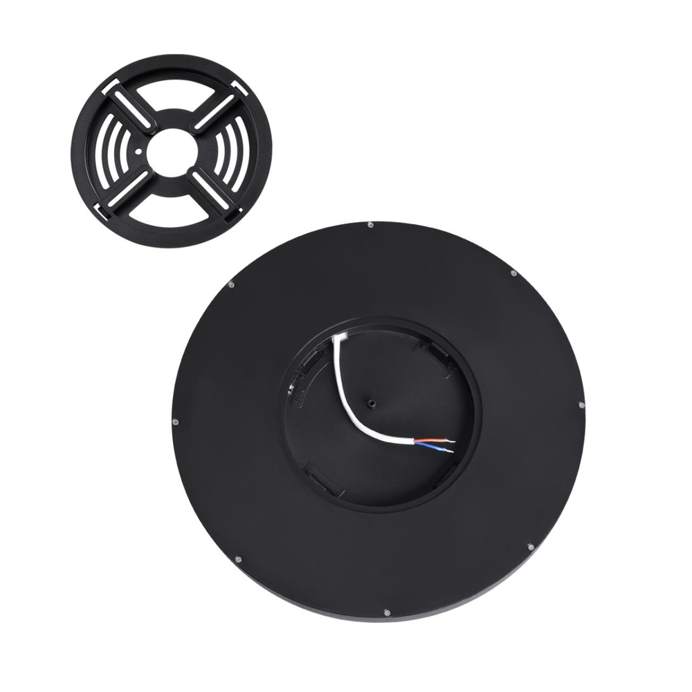 7660/24L MITRA LED SN 554 Светильник пластик/белый/черный LED 24Вт 3000/4000K D300 IP40 ALFA BLACK