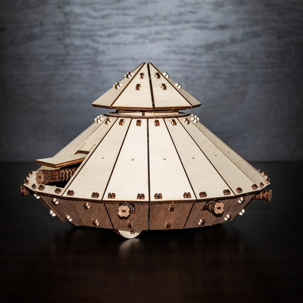 Деревянный конструктор Танк Да Винчи (EWA)