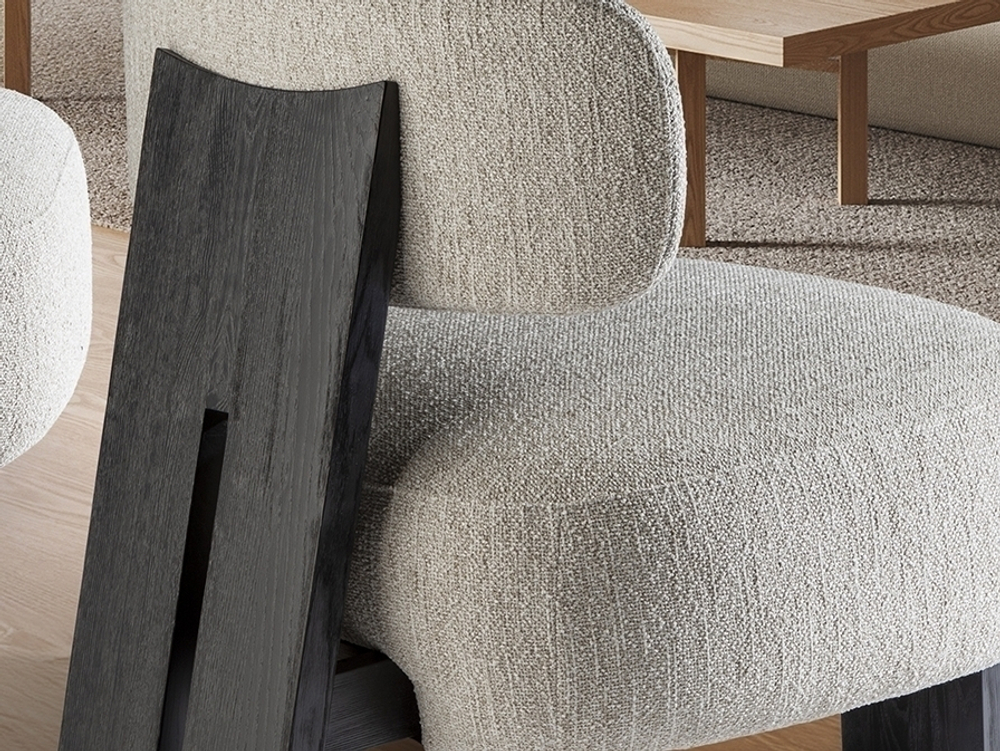 Topaz Кресло черный/экрю