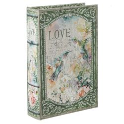 GAEM Шкатулка-книга с кодовым замком, L16 W5 H24 см