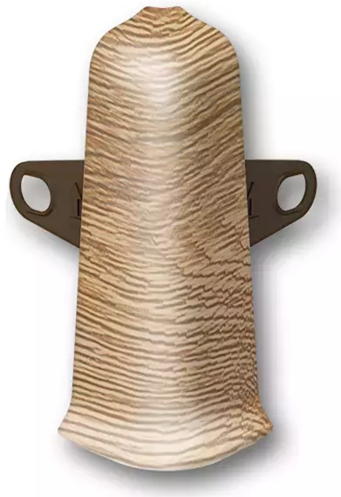 Угол наруж для плинтуса Деконика 70мм 221 Дуб янтарный