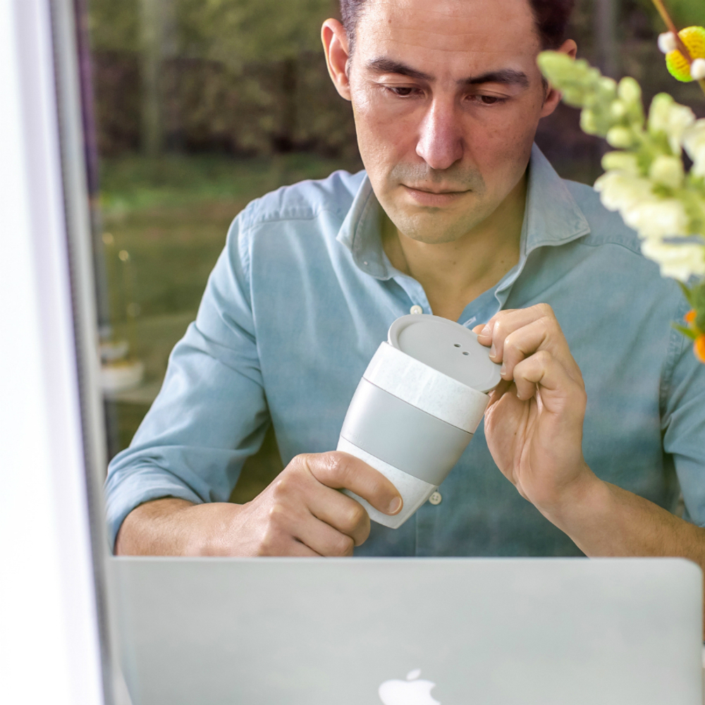 Термокружка aroma to go, organic, 400 мл, синяя