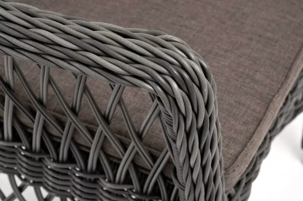 "Сицилия" плетеный стул из искусственного ротанга, цвет графит