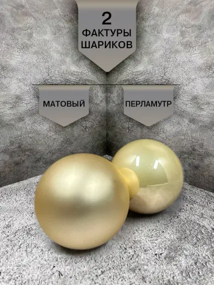 Набор стеклянных шаров Шампань 26 шт., Christmas DeLuxe (86450)