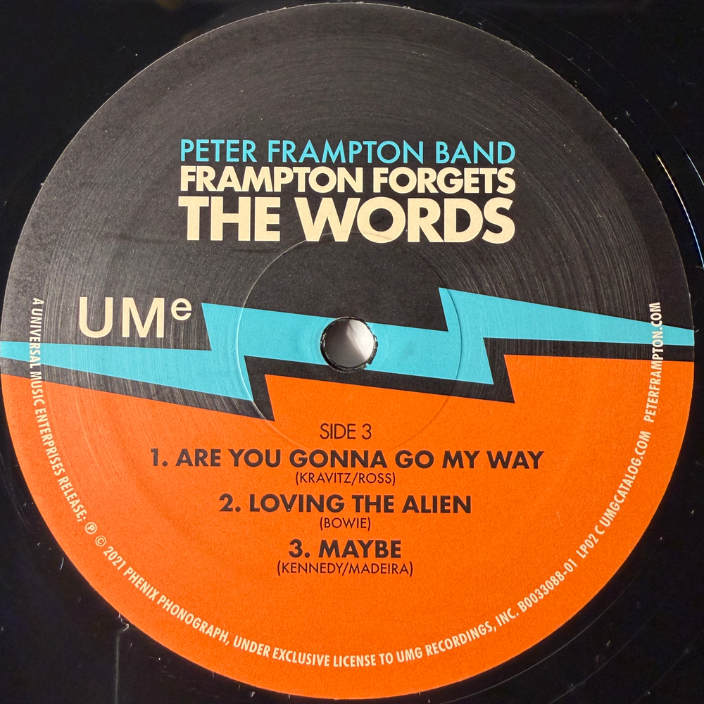 Peter Frampton Band ‎– Frampton Forgets The Words 2LP (США 2021г.)