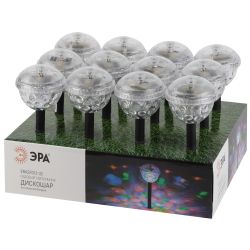 Светильник уличный ЭРА ERASF012-32 садовый Дискошар на солнечной батарее | Садовые декоративные светильники