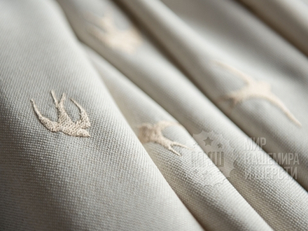 Готовые шторы ПРАЙММ (арт. BL01-245-03)  - (145х280)х2 см. - кремовые