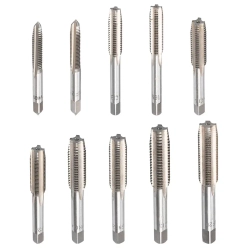 Набор метчиков дюймовых 10пр.(1/4-20,1/4-18,5/16-18,5/16-24,3/8-16,3/8-24,7/16-14,7/16-20,1/2-13,1/2-20), блистере Forsage F-C010-2T