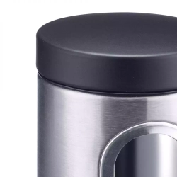 Банка для сыпучих продуктов с окошком 1.8л Westmark Steel