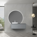Тумба с раковиной Black&White Universe 120 см U915.1200 L glossy light grey