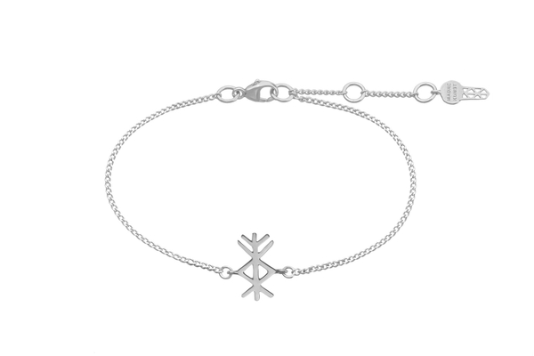 Браслет с вязаной руной Материальное благополучие, микс