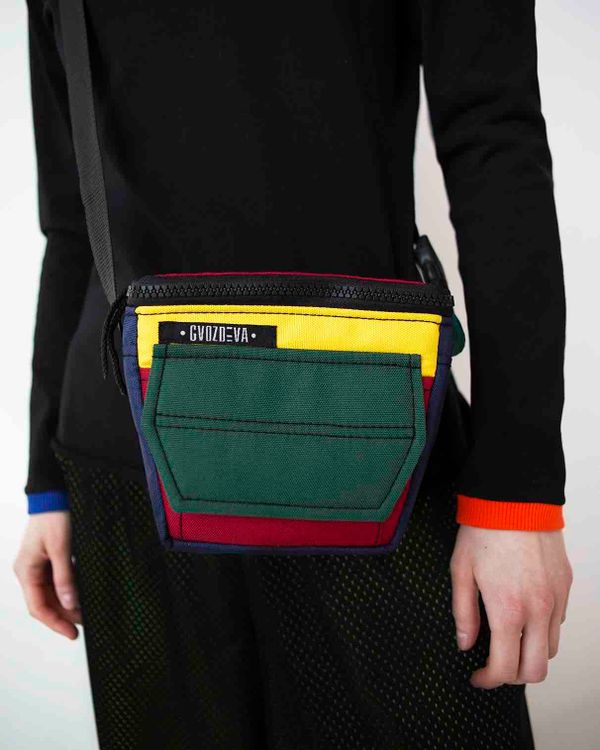 Сумка Foto через плечо Разноцветная - фото 2