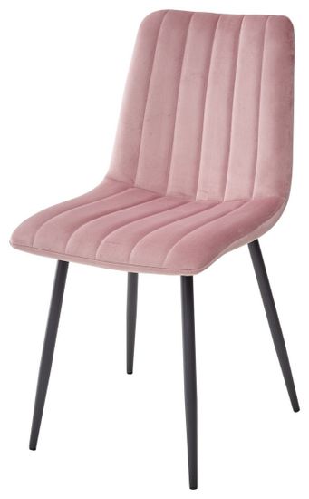 Стул DUBLIN G108-15 пепел розы, велюр / темно-серый каркас М-City