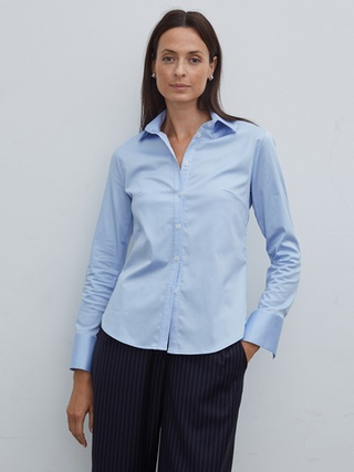 Рубашка Москва голубая