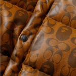 A Bathing Ape X Coach Leather Down Куртка