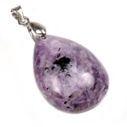 Кулон "Капля №5" чароит