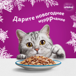 Влажный корм WHISKAS СКАЗОЧНОЕ МЕНЮ для взрослых кошек с красной рыбой и креветками в желе 75 гр