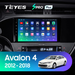 Teyes SPRO Plus 9" для Toyota Avalon 4 IV XX40 2012-2018