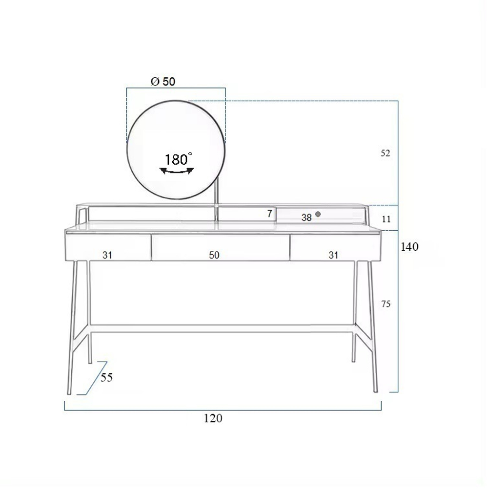 Консоль с зеркалом Venere