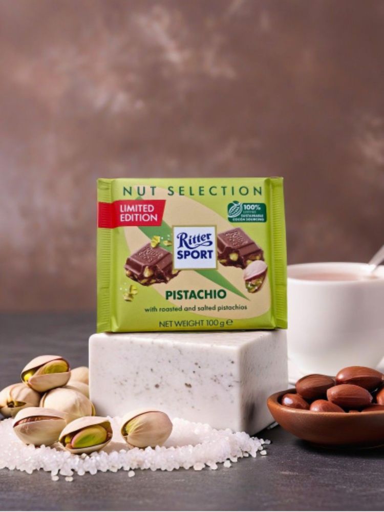Шоколад Молочный Ritter Sport Фисташка 100 г