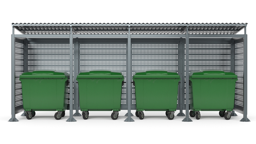 Контейнерная мини-4 металл без ворот SK00097