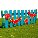 Забор уличный из экопластика 1, секция 1490х600 мм