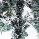 Ёлка «Снежная рапсодия» 150 см, ПВХ+Леска, шишки, белый иней (450 веток)