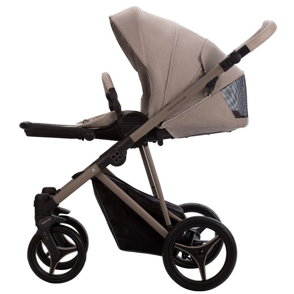 Детская коляска Bebetto Pelpasso 3 в 1 с автокреслом Avionaut Cosmo 01 св.бежевый