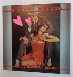 Винтажная виниловая пластинка LP Adriano Celentano Un Po Artista Un Po No (Italy 1980) (Clan)