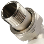 Вентиль ручной регулировки прямой STOUT - 1/2" (ВР/НР-американка, PN10, Tmax 120°C, шток металл по металлу)