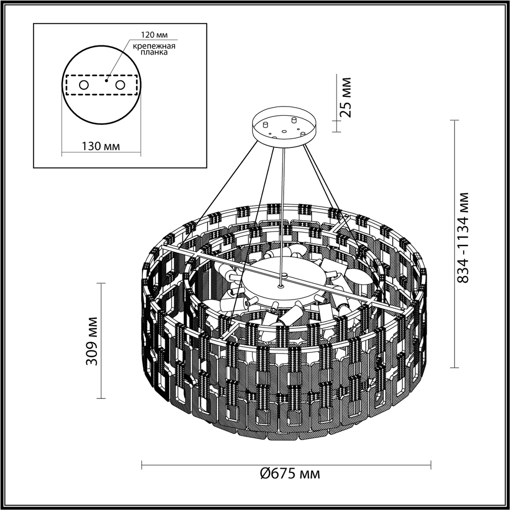 Люстра подвесная Odeon Light 4989/12 BUCKLE