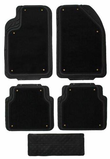 Ковры с отстёгивающим ворсом SJ-044 5пр Dark Grey (75*48,45*47) KING