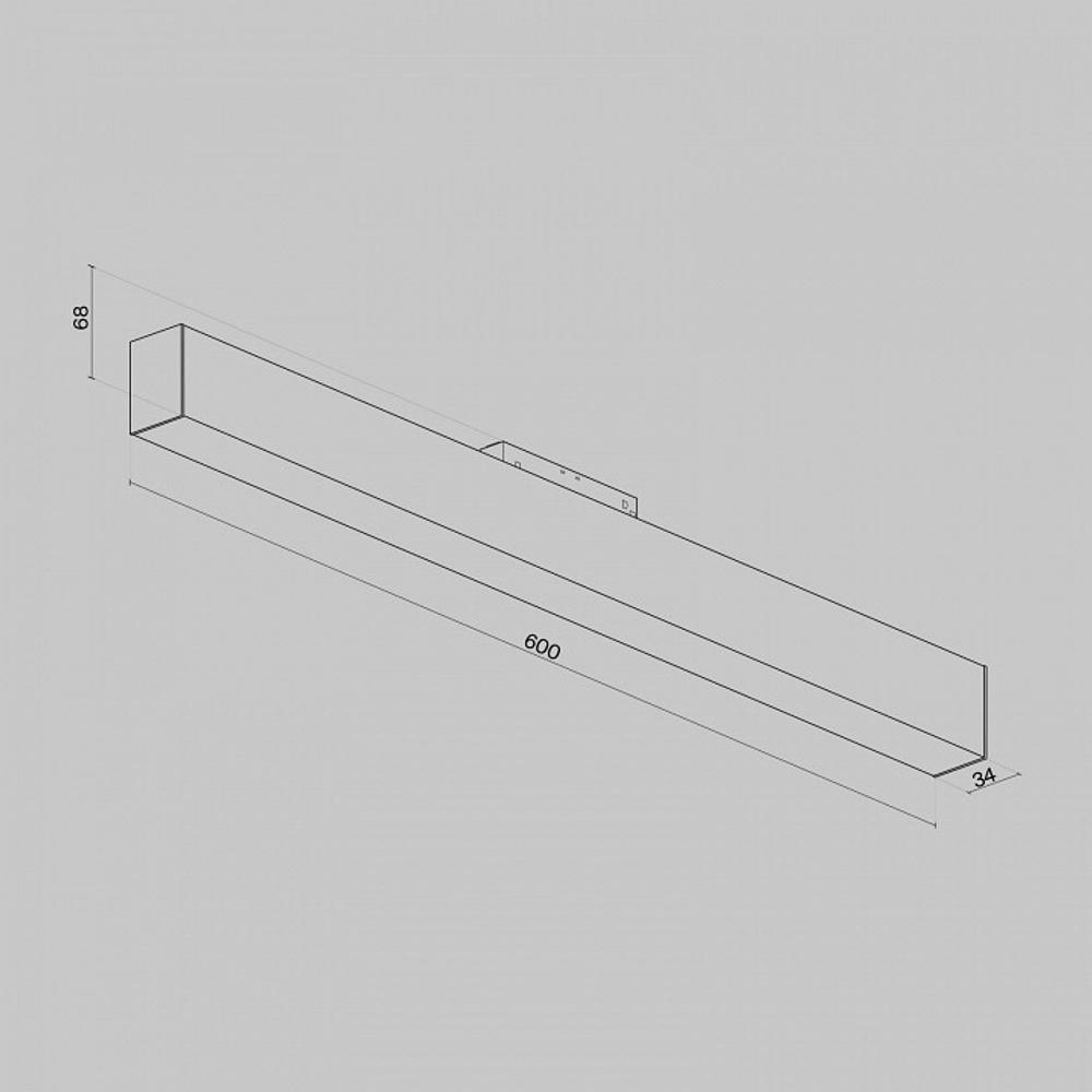 Накладной светильник Maytoni BASIS TR012-2-20W4K-W