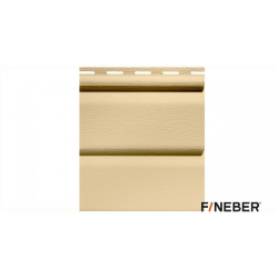 Сайдинг виниловый FineBer Дачный Корабельный брус Овёс 3050х205мм