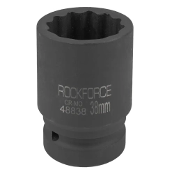 Головка ударная 1'', 38мм (12гр.) RockForce RF-48838