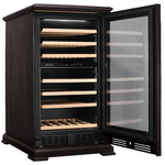 Винный шкаф двухзонный Meyvel MV77PRO-KBT2 (Тёмный шоколад)