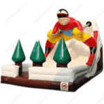 Надувная горка "Лыжник"