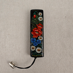 Флешка USB в футляре с ручной росписью "Полевые цветы"