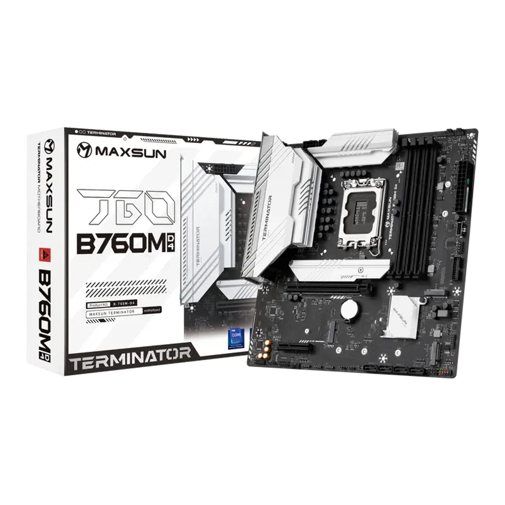 Материнская плата MaxSun Terminator B760M D4, LGA1700 B760 mATX (MS-Terminator B760M D4)