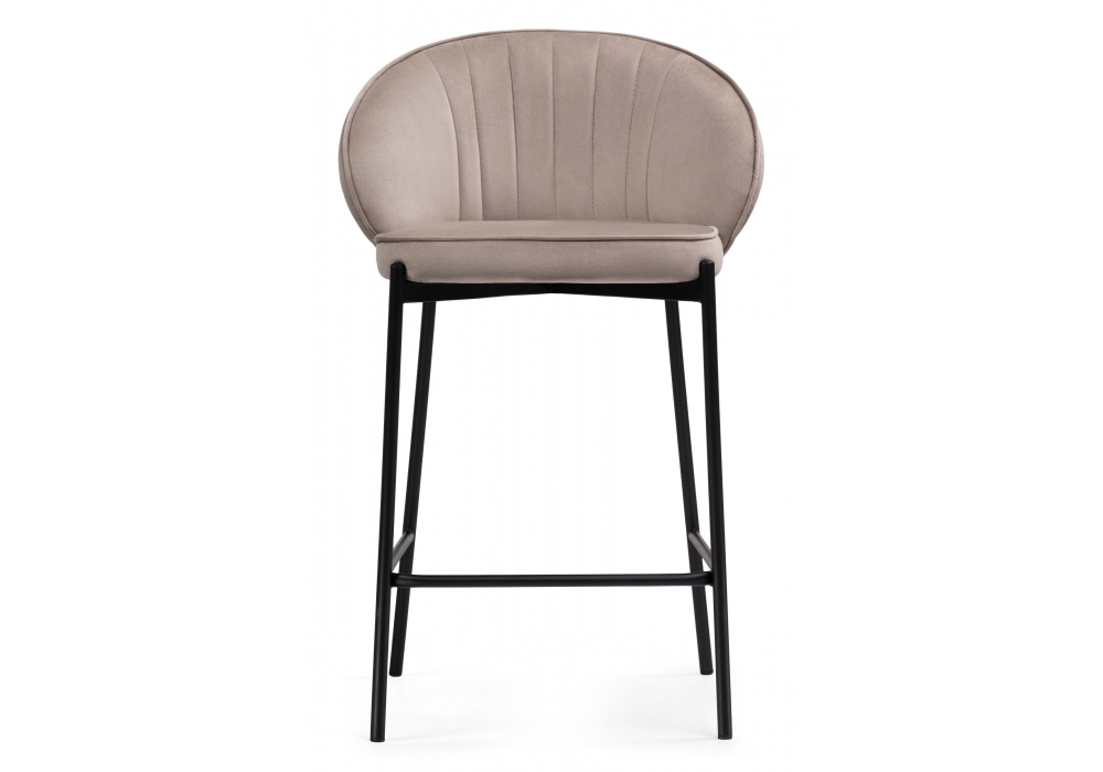 Барный стул Woodville Нейл латте, черный