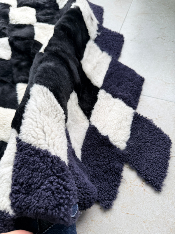 Покрывало меховое ковер из шкуры овчины