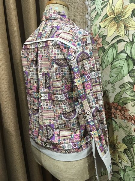 СИРЕНЕВАЯ МАНДАЛА.  МАРАКЕШ 100% хлопок Handmade Fabrics 3
