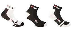 Теннисные носки Fila Unisex Quarter Multisport Socks 3P - black/white