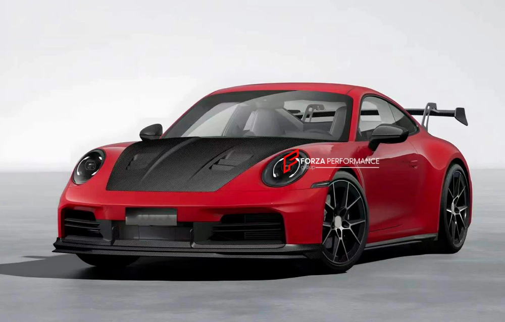 Карбоновая губа переднего бампера для PORSCHE 911 992.2 CARRERA 2025+