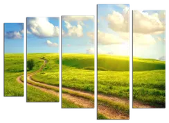 Модульная картина "Солнечная поляна"