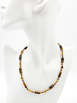 Чокер из натурального камня тигровый глаз