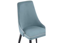 Стул на металлокаркасе Kora 1 light blue / white / black