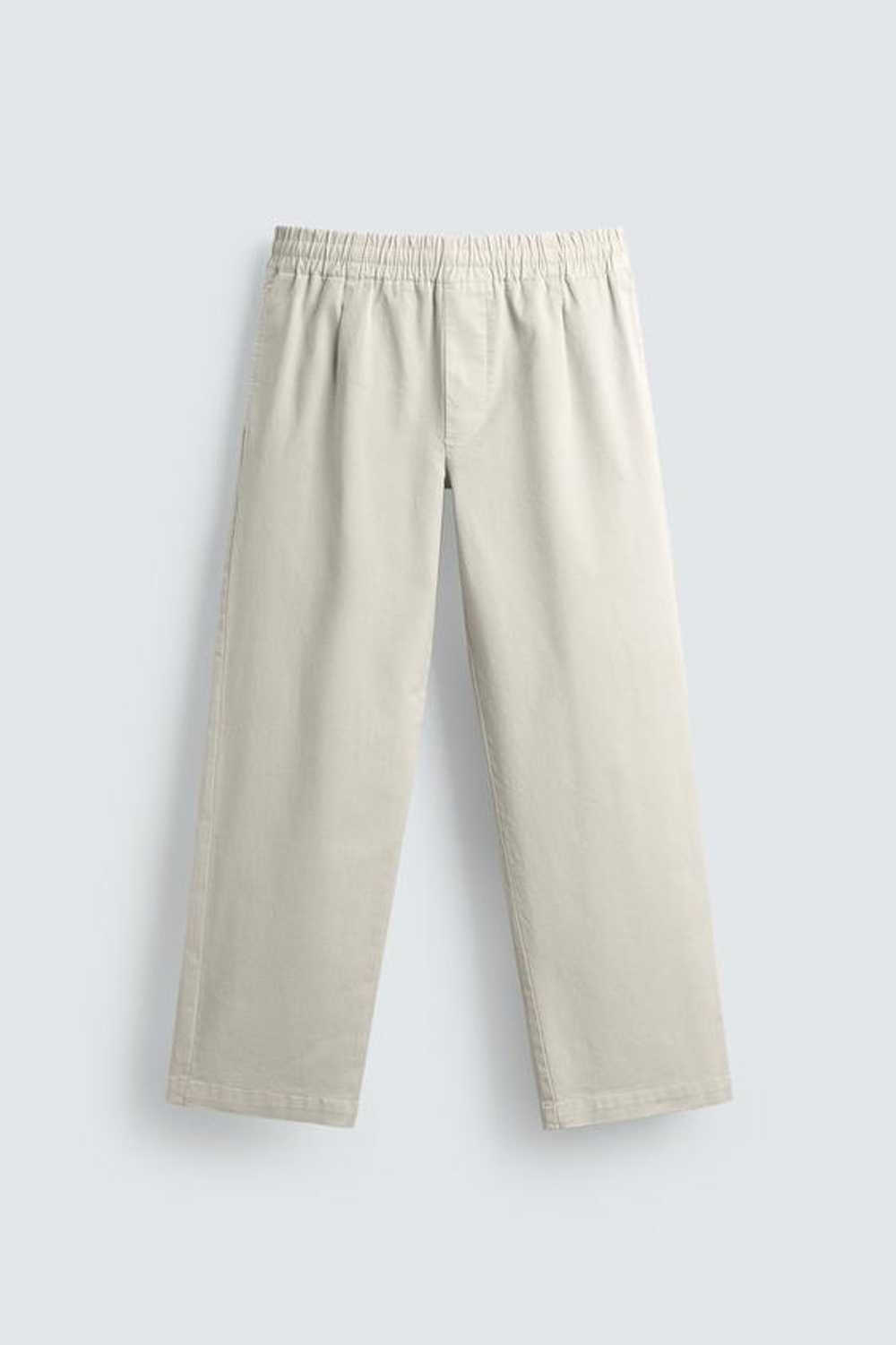 ZARA БРЮКИ ЧИНОС RELAXED FIT, СЕРЫЙ МЕЛАНЖ