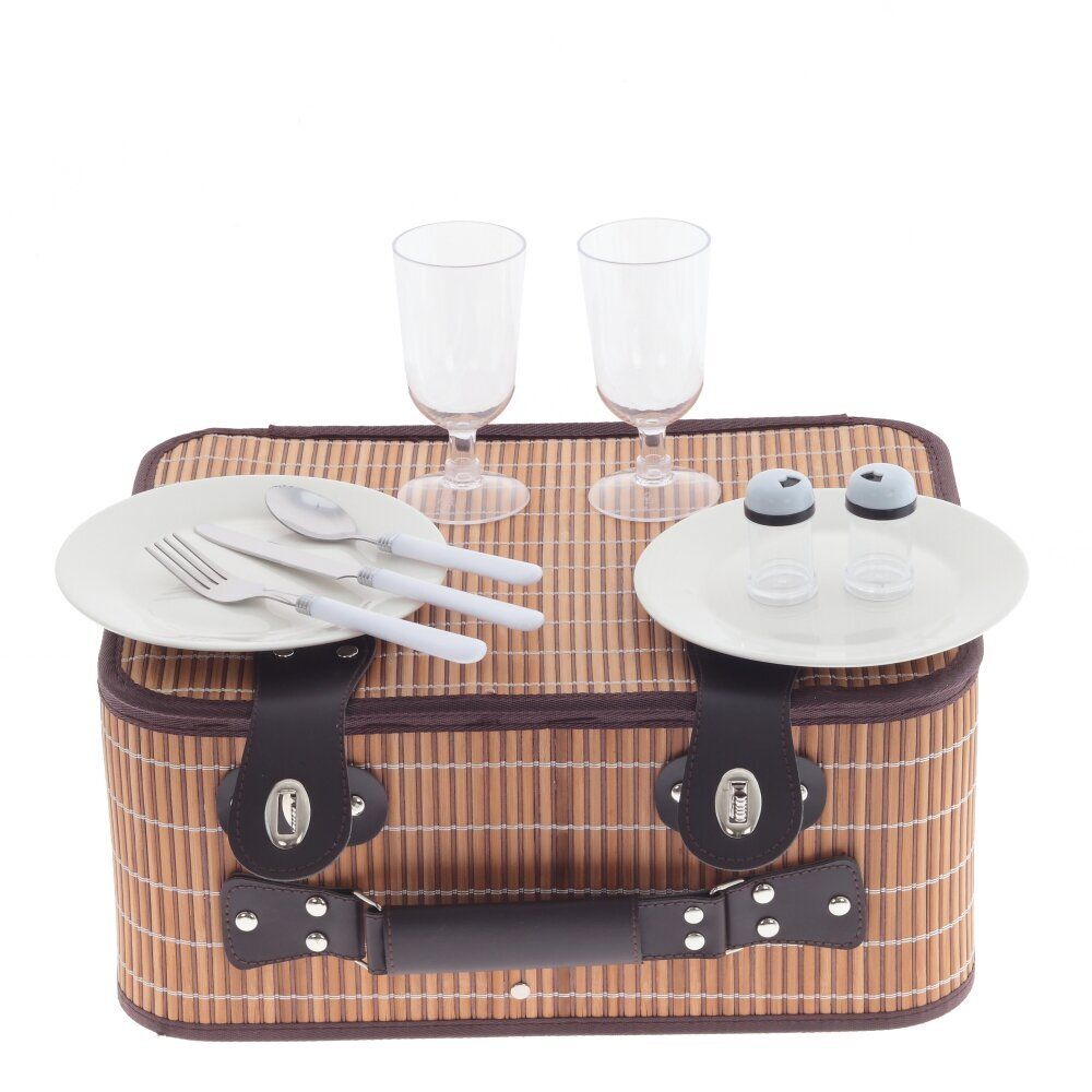 GAEM Корзина для пикника на 2 персоны с холодильным отделением, L40 W32 H17,5 см